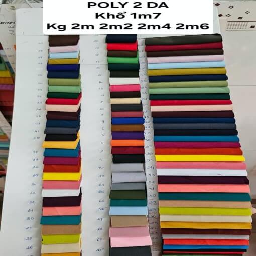VẢI THUN POLY 2 DA 4C